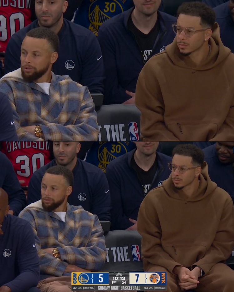 米乐 MILE-😅库里打趣：我和克莱是”水花兄弟“ 我和赛斯是“康复兄弟”