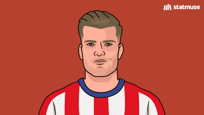 米乐注册-瑟洛特生涯欧冠7次首发进7球，本赛季5场首发进6球